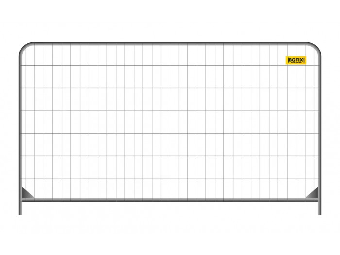 Byggstängsel Roundtop 2000x3500mm (pris/m)