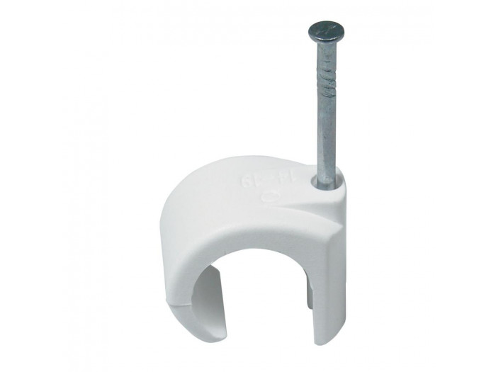 Kabelklammer med spik 14-20mm
